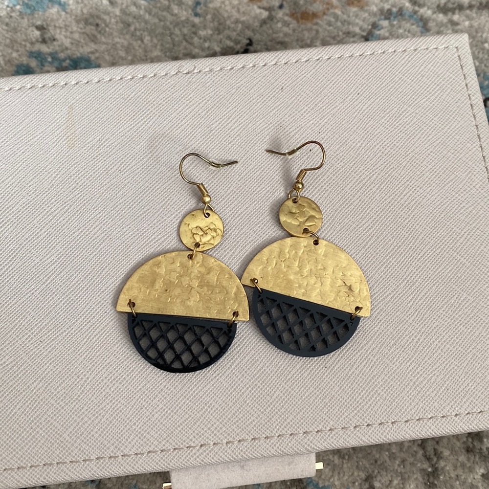 Gold earrings